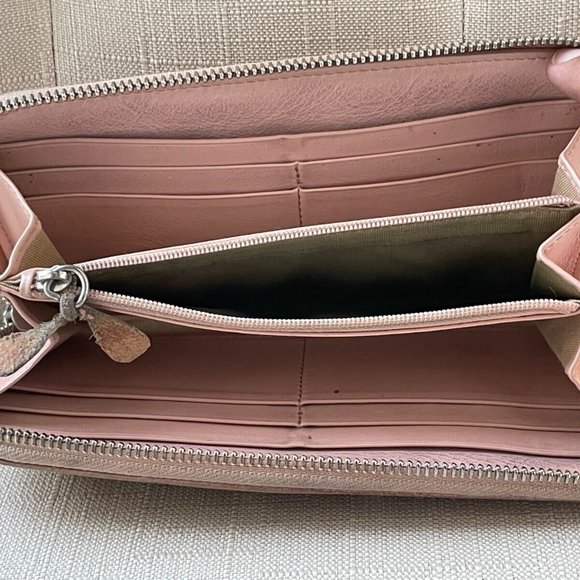 Jimmy Choo Clutch Nellie Star Studded Leather Zip Around Long Wallet Made Italy - Picture 12 of 12